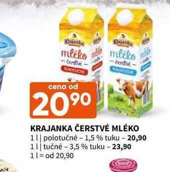 Terno Krajanka čerstvé mléko 1 l nabídka