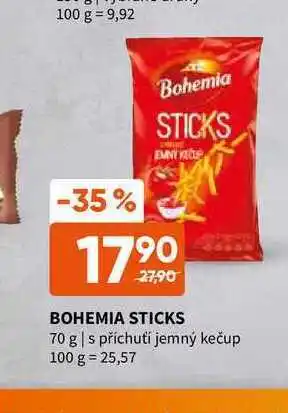 Terno Bohemia sticks 70 g | s příchutí jemný kečup nabídka
