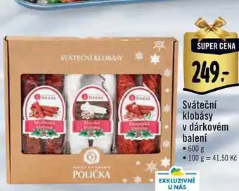 Albert Sváteční klobásy v dárkovém balení • 600 g nabídka