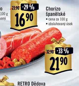 Albert Chorizo španělské 100 g nabídka