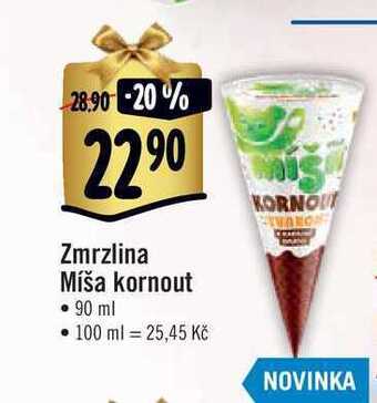 Albert Zmrzlina míša kornout • 90 ml nabídka