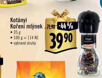 Albert Kotányi koření mlýnek 35 g nabídka