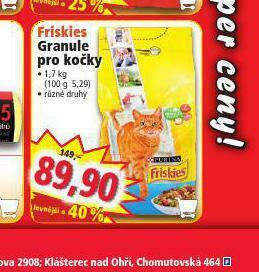 Norma Friskies granule pro kočky nabídka