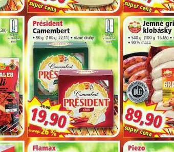 Norma Président camembert nabídka
