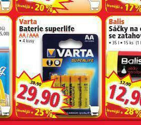 Norma Varta baterie superlife nabídka