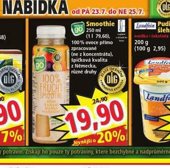 Norma Smoothie nabídka