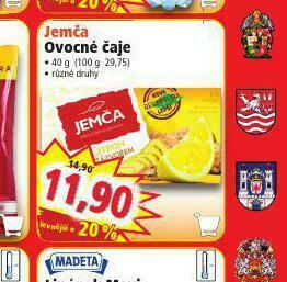 Norma Jemča ovocné čaje nabídka