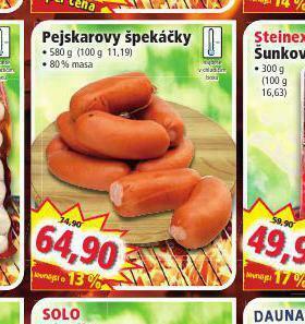 Norma Pejskarovy špekáčky nabídka