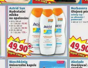 Norma Astrid sun hydratační mléko na opalování nabídka