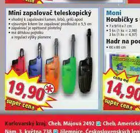 Norma Mini zapalovač teleskopický nabídka