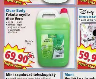 Norma Clear body tekuté mýdlo aloe vera nabídka