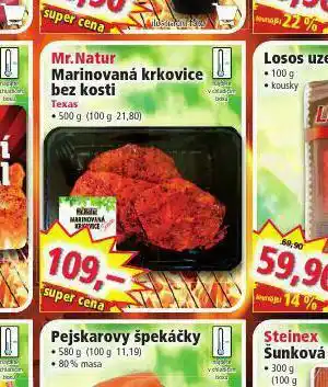 Norma Marinovaná krkovice bez kosti texas nabídka