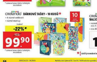 Lidl Dárkové tašky nabídka