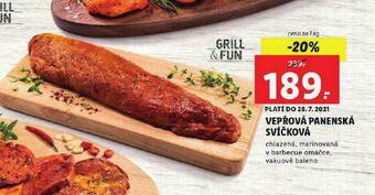 Lidl Vepřová panenská svíčková nabídka