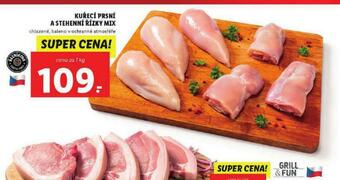 Lidl Kuřecí prsní a stehenní řízky xxl nabídka