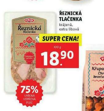 Lidl Řeznická tlačenka nabídka