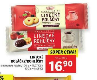 Lidl Linecké koláčky / rohlíčky nabídka
