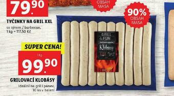 Lidl Grilovací klobásy nabídka