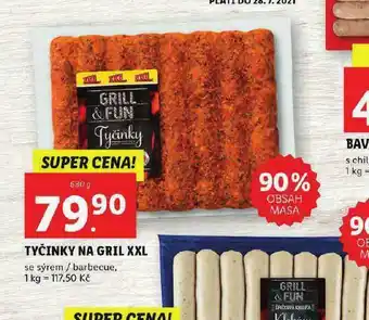 Lidl Tyčinky na gril xxl nabídka
