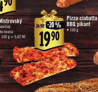 Jip Pizza ciabatta bbq pikant nabídka