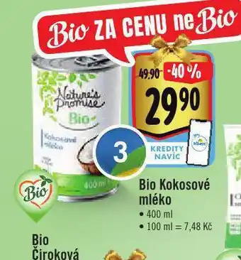 Bio kokosové mléko
