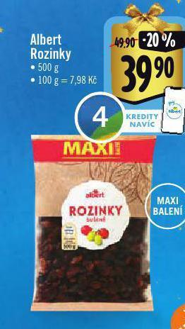 Albert Albert rozinky nabídka