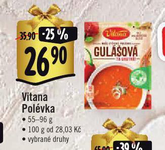 Jip Vitana polévka nabídka