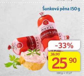 Kubík potraviny Maso uzeniny polička šunková pěna 150 g nabídka