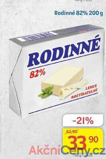 Kubík potraviny Rodinné 82% 200 g nabídka