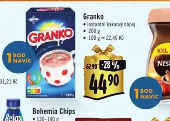 Albert Granko instantní kakaový nápoj nabídka