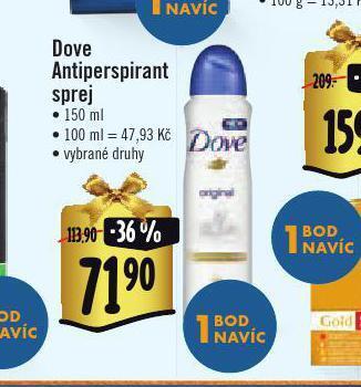 Albert Dove antiperspirant nabídka
