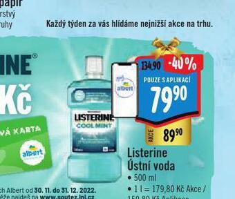 Albert Listerine ústní voda nabídka