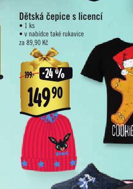 Dětská čepice s licencí