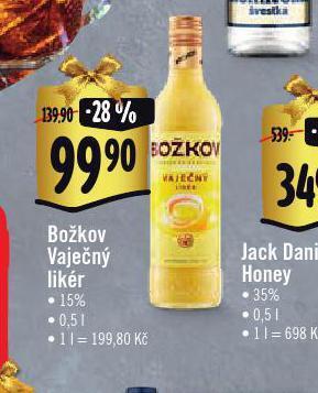 Albert Božkov vaječný likér nabídka