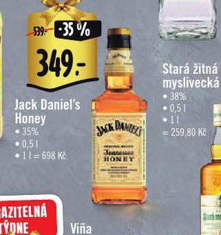 Albert Jack daniel´s honey nabídka