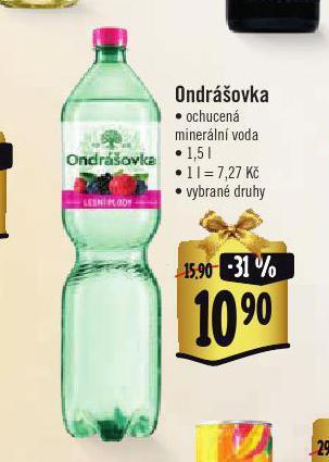 Albert Ondrášovka ochucená nabídka