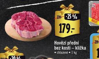 Albert Hovězí přední bez kosti - kližka nabídka