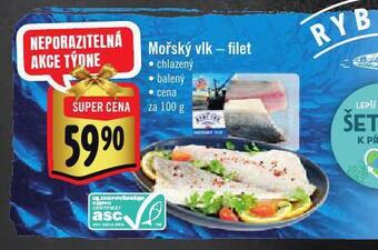 Albert Mořský vlk - filet nabídka