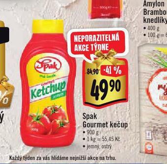 Albert Spak gourmet kečup nabídka