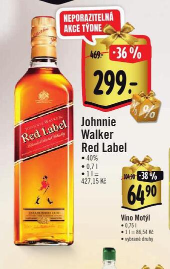 Albert Johnnie walker red label nabídka