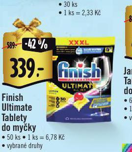 Albert Finish ultimate tablety do myčky nabídka