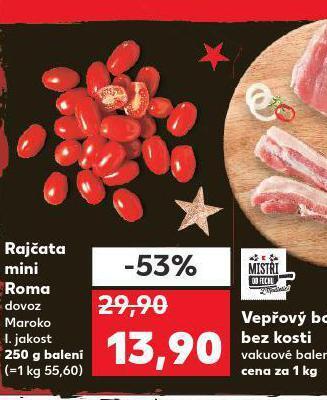 Kaufland Rajčata mini roma nabídka