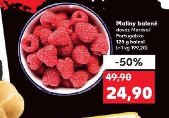 Kaufland Maliny balené nabídka