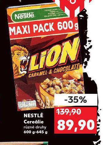 Kaufland Nestlé cereálie nabídka