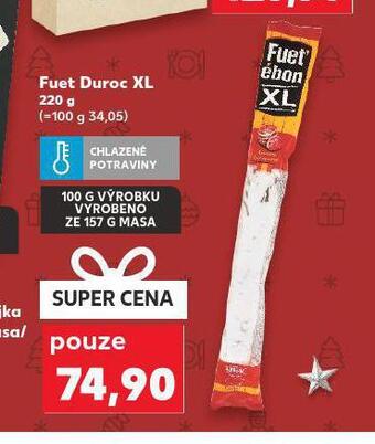 Kaufland Fuet duroc xl nabídka
