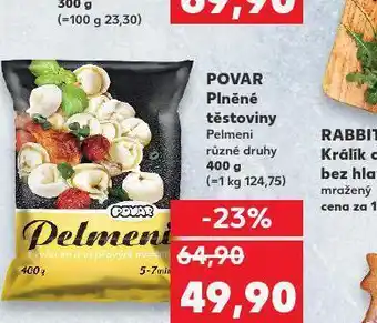 Kaufland Povar plněné těstoviny pelmeni nabídka