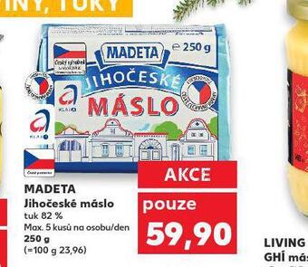Kaufland Madeta jihočeské máslo nabídka