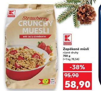 Kaufland Zapékané müsli nabídka