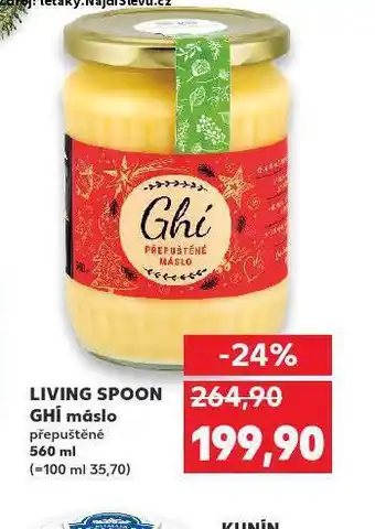 Kaufland Přepuštěné máslo ghí nabídka