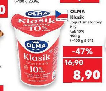 Kaufland Olma klasik jogurt smetanový bílý nabídka